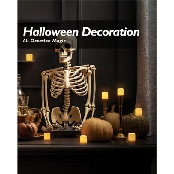 Flickering flameless votive candles 24 pack battery operated LED wedding decor - Picture 4 of 7